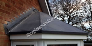 Fifty Pence Lead Effect Porch Canopy