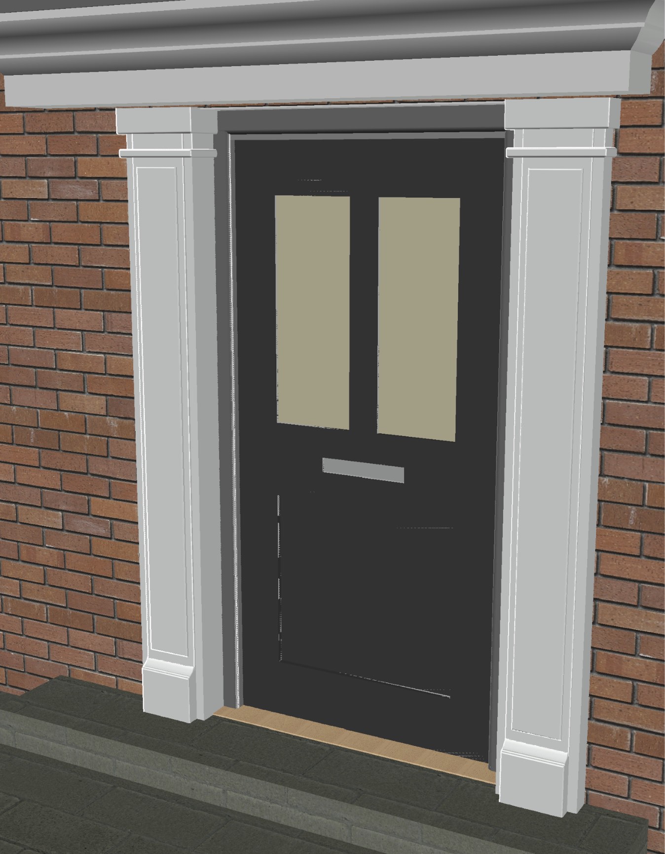 Wide Plain Door Surrounds